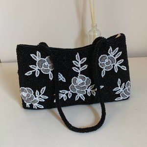 Little Beaded Black Purse